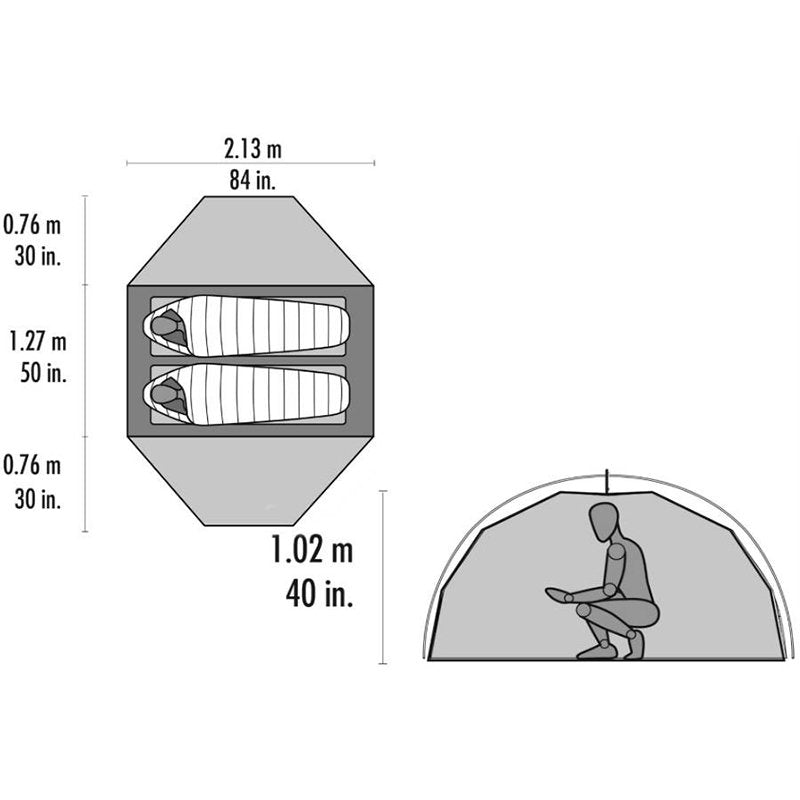 Tente Randonnée MSR Elixir 2