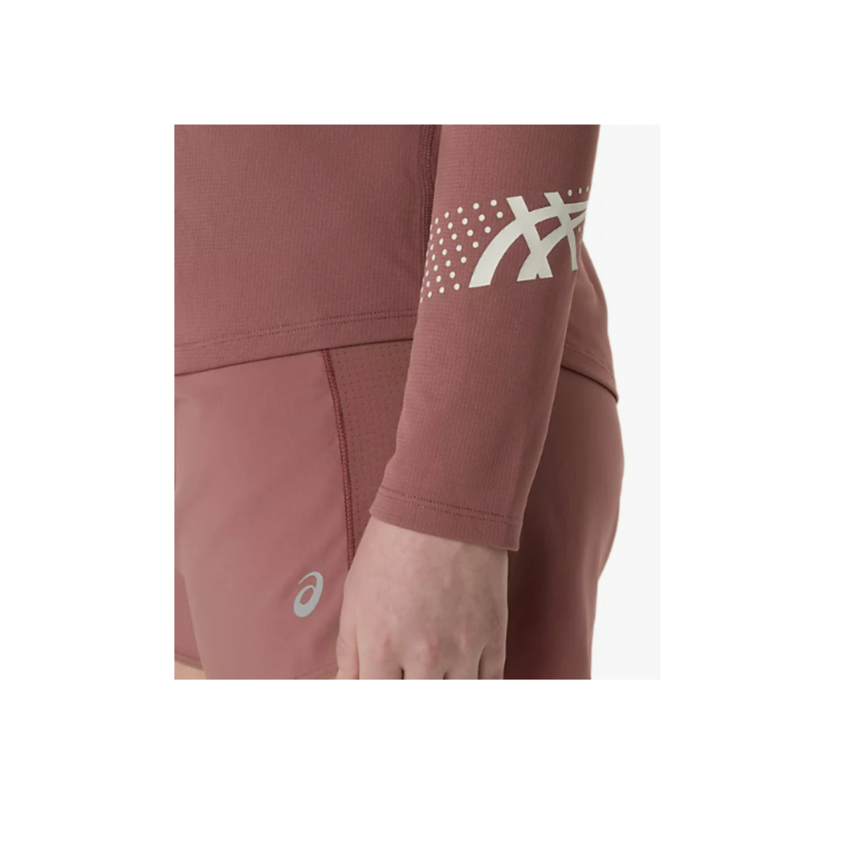 T-Shirts Manches Longues Femme Asics ICON 1/2 ZIP LS TOP