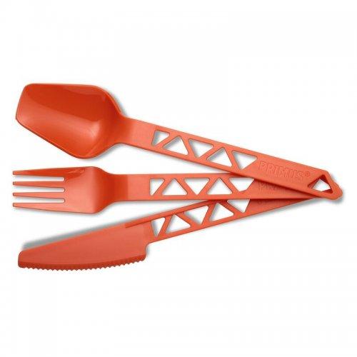 Set de couverts Randonnée Primus TrailCutlery Tritan Orange - montisport.fr