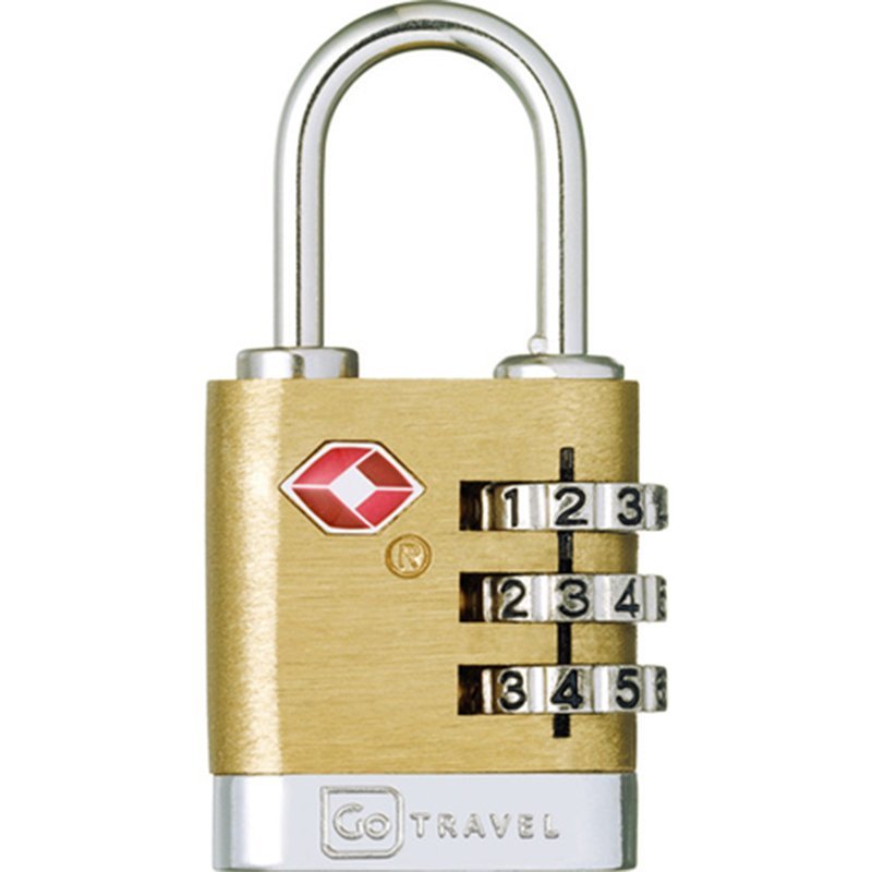 Cadenas Randonnée Go Travel TSA 3 Chiffres Laiton