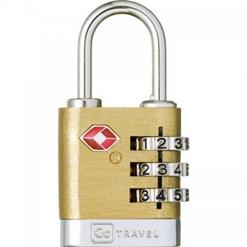 Cadenas Randonnée Go Travel TSA 3 Chiffres Laiton - montisport.fr