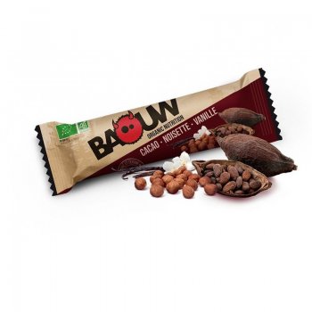 Barre Energétique Running / Trail Baouw Cacao / Noisette / Vanille - montisport.fr