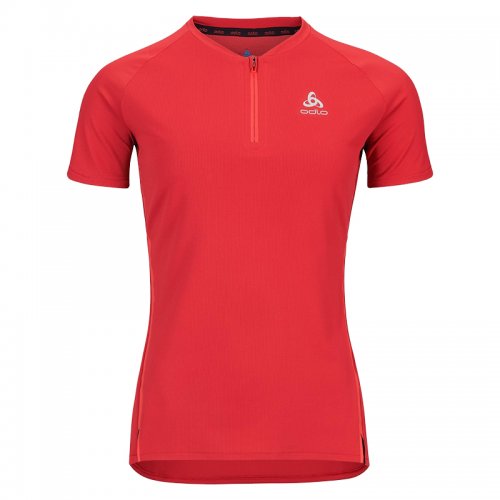 T-Shirt Running / Trail Femme Odlo ½ zip X-Alp - montisport.fr