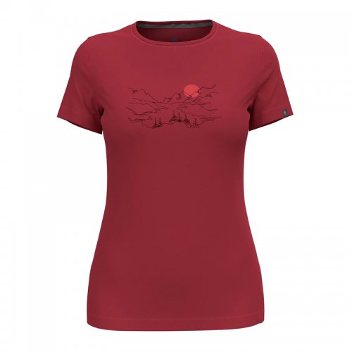 T-Shirt Randonnée Odlo Femme Kumano Valley - montisport.fr