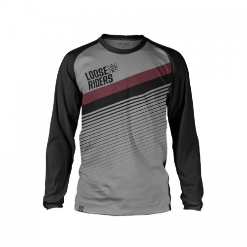 Maillot Manches Longues Vélo Homme Loose Riders Slant Grey - montisport.fr