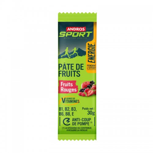Pâte de Fruits Running / Trail Andros Fruits Rouge - montisport.fr