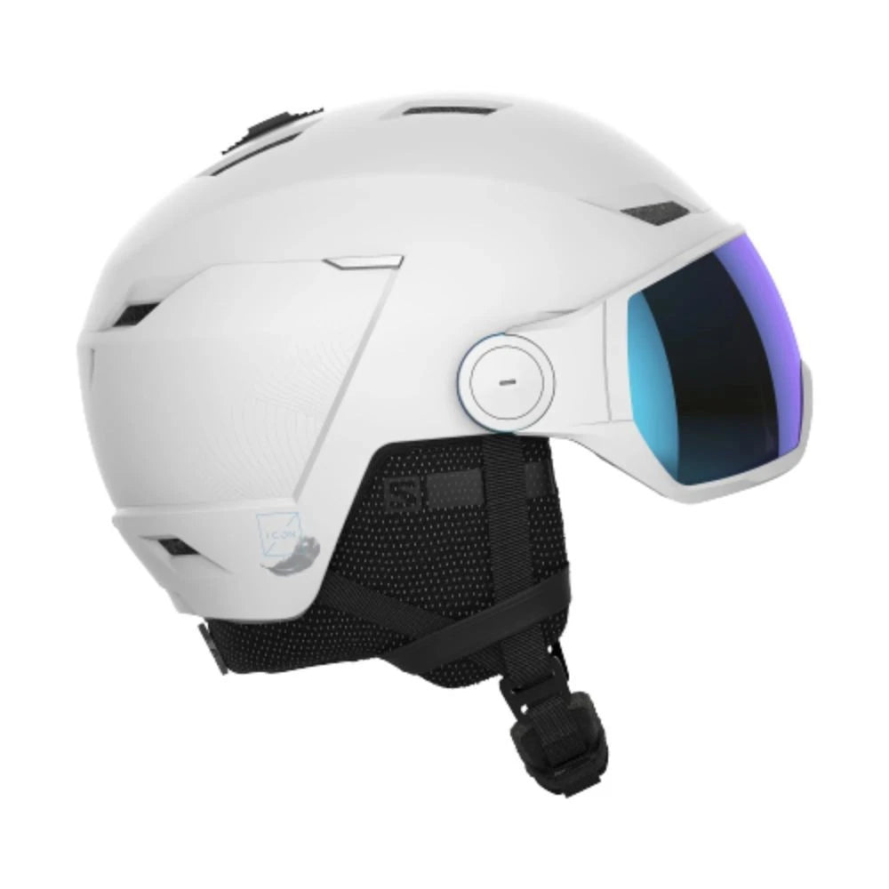Casque de Ski Femme Salomon Icon LT Visor White