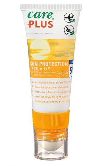 Crème Solaire Care Plus Sun Protection Face&Lip SPF 50-20ml